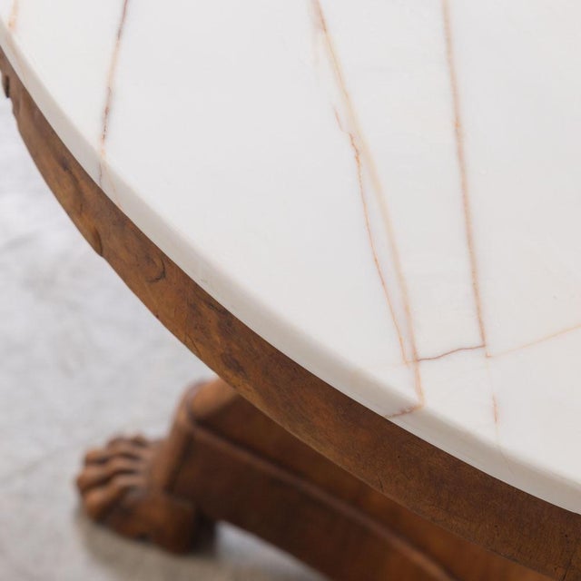 19th Century French Empire Marble Center Table For Sale - Image 11 of 16