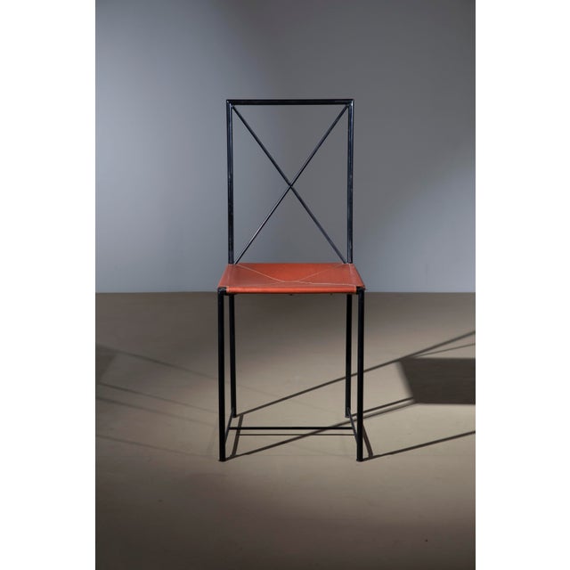 1980s Moka Dining Chairs by Mario Asnago and Claudio Vender for Flexform, 1985, Set of 4 For Sale - Image 5 of 9