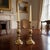 Antique English “The Queen of Diamonds” brass candlesticks, attributed to James Clews & Sons of Birmingham, England, circa...