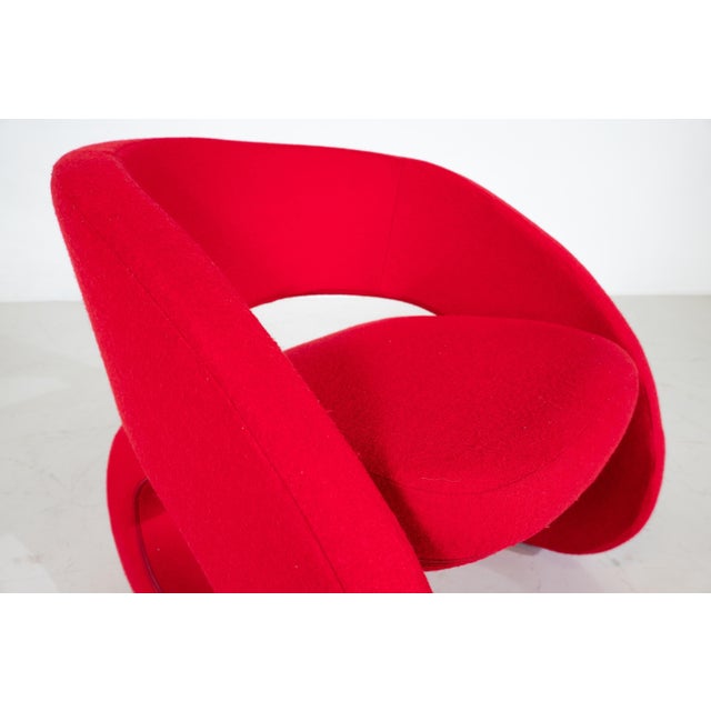 Set of Red Smile Armchairs by Marcello Ziliani for BBB Emmebonacina, Italy, 1990s For Sale - Image 4 of 8