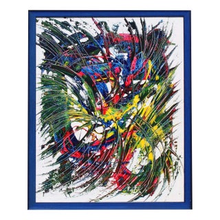 Abstract Composition, 1982, Acrylic on Canvas For Sale