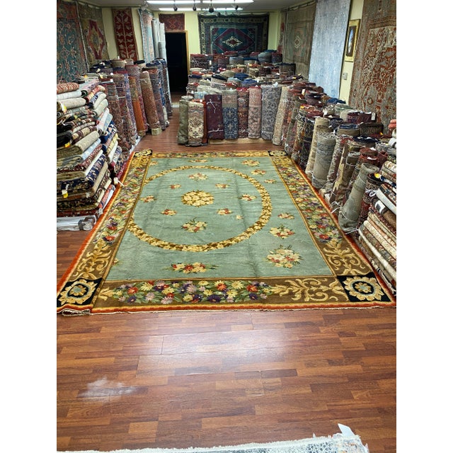 1900 Size European Franch Design Savonnerie Rug. For Sale - Image 11 of 11