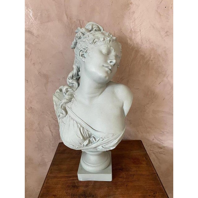 Beautiful woman in terracotta woman according to Albert-Ernest Carrier-Belleuse (French 1824-1887), signed A. Carrier on...