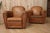 Art Deco Leather Club Chairs, 1930s, Set of 2 For Sale - Image 4 of 14