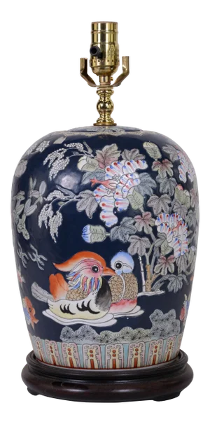 Chinese Famille Rose Jar Table Lamp