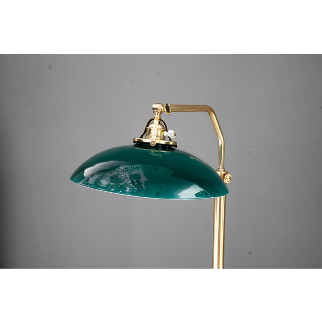 Adjustable Art Deco Floor Lamp with Original Green Shade, 1920s For Sale - Image 17 of 18