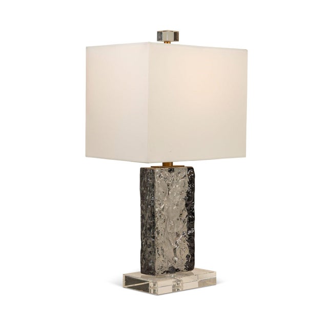 Gray Azure Smoke Accent Lamp For Sale - Image 8 of 8