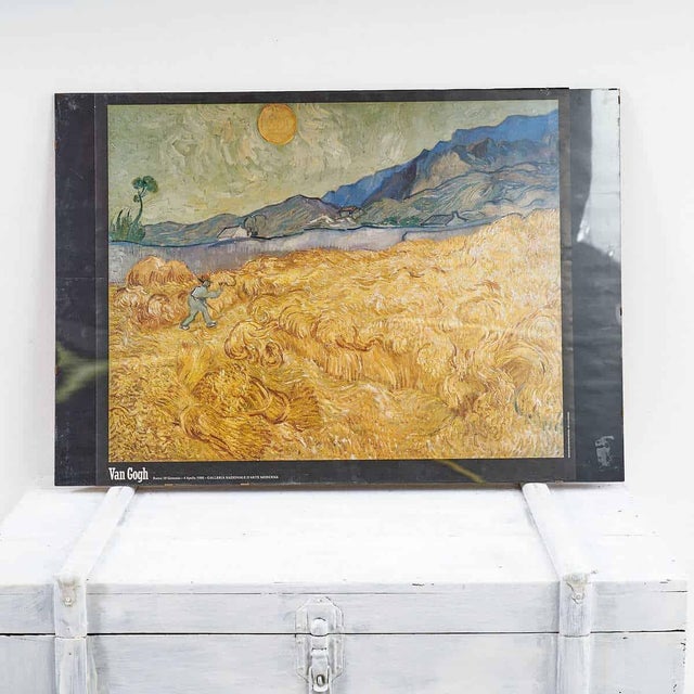 Van Gogh Art Print The Collection Poster, 1970s, Wood For Sale - Image 3 of 4