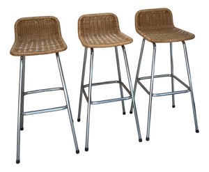 Bar Stools from Rohé Noordwolde, 1960s, Set of 3