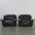 A stunning and exceptionally comfortable Italian Black Leather lounge chair attributed to Adriano Piazzesi. These chairs...