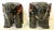 Vintage Solid Wood Painted African Elephant Stools- A Pair For Sale - Image 4 of 15
