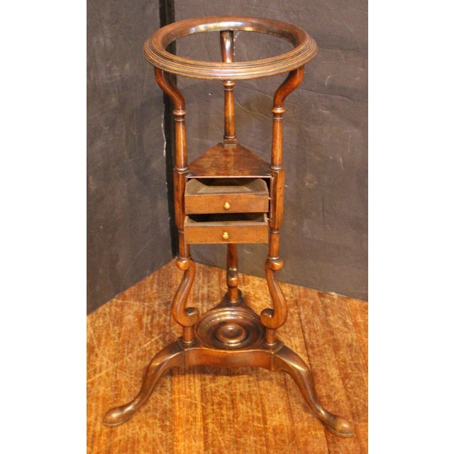 Circa 1750-80 English Georgian Basin or Wig Stand Table For Sale - Image 10 of 11