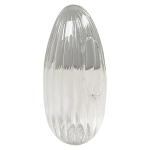 Modern Italian Glass Vase with Round Seed Shape by Roberto Faccioli, 1990s