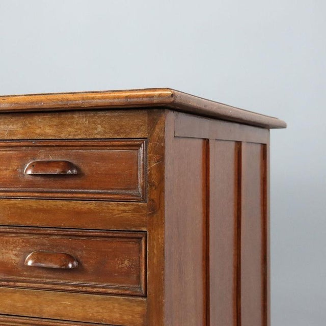 Antique Italian Walnut Desk with Green Inlay, 1900s For Sale - Image 6 of 11