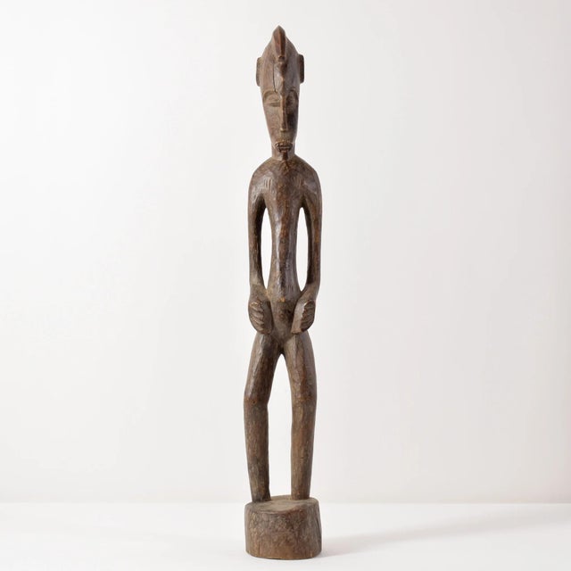 African Early 20th Century Senufo Figural Rhythm Pounder Côte d'Ivoire For Sale - Image 3 of 10