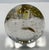 Contemporary Venetian Art Glass Apple Paperweight W/Brass Leaf & Stem Bullicante Bubbles For Sale - Image 3 of 7