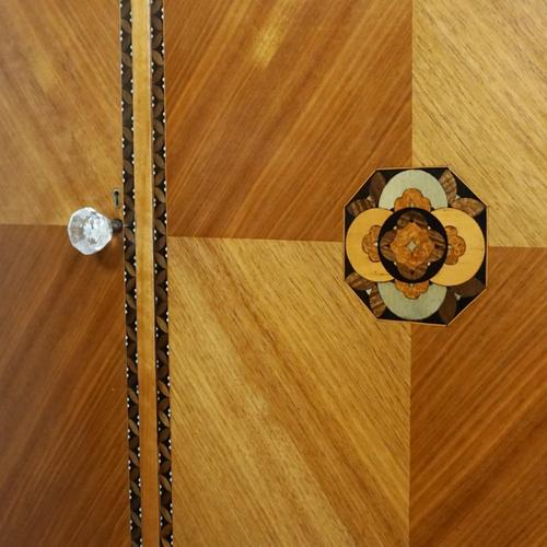 Brown Art Deco Wardrobe in Walnut, 1930s For Sale - Image 8 of 9