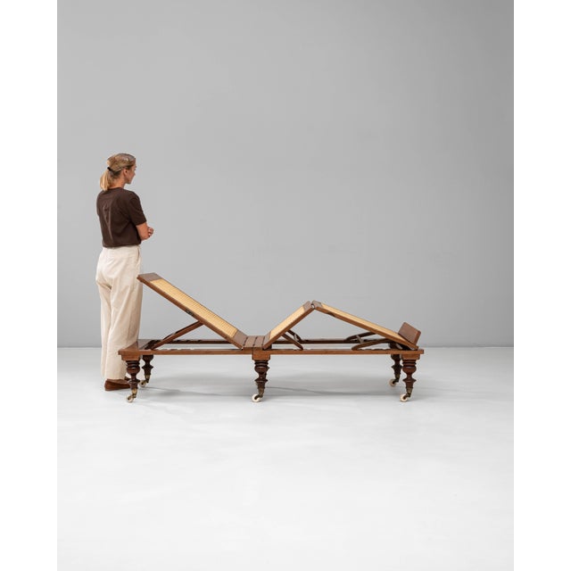 1900 - 1909 1900s English Victorian Mahogany Folding Daybed By Robinson & Sons For Sale - Image 5 of 18