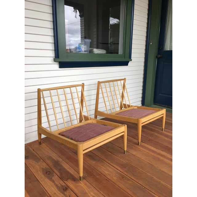 1960s Mid-Century Lounge Chairs - A Pair For Sale - Image 5 of 7