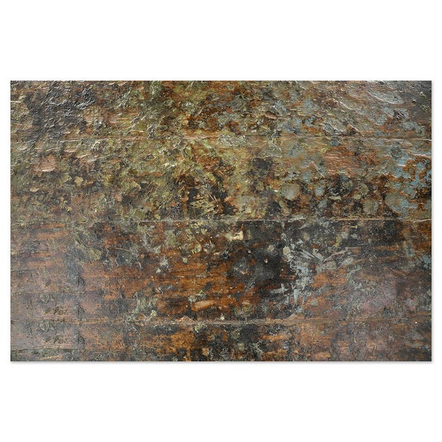 Vintage Patinated Wood Desk For Sale - Image 5 of 6