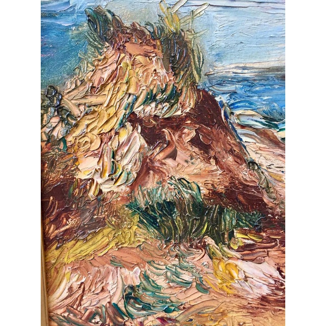 1963 Original Signed "Fire Island" Impasto Painting For Sale In West Palm - Image 6 of 11