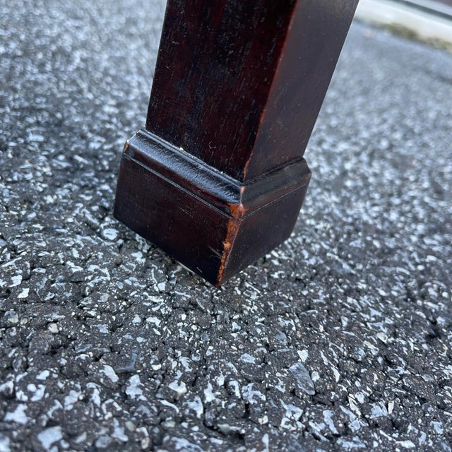 Vintage Henredon Fine Furniture Chippendale Mahogany Side or End Table With Drawer For Sale - Image 11 of 11