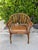 Tommy Bahama Vintage Handcrafted Rattan Barrel Back Chair With Woven Seat For Sale - Image 4 of 13