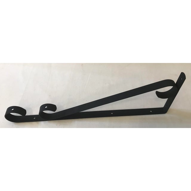 Mid-Century Modern Vintage Mid Century Black Iron Plant Hanger For Sale - Image 3 of 5