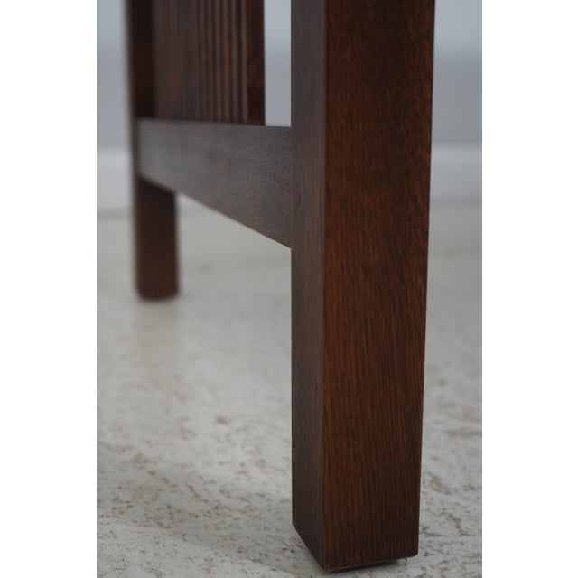 Stickley Mission Oak 2 Drawer Desk For Sale - Image 12 of 18
