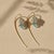 Modern Silver, Gold Lily Flower Earrings With Topaz Briolettes, Pair For Sale - Image 3 of 8