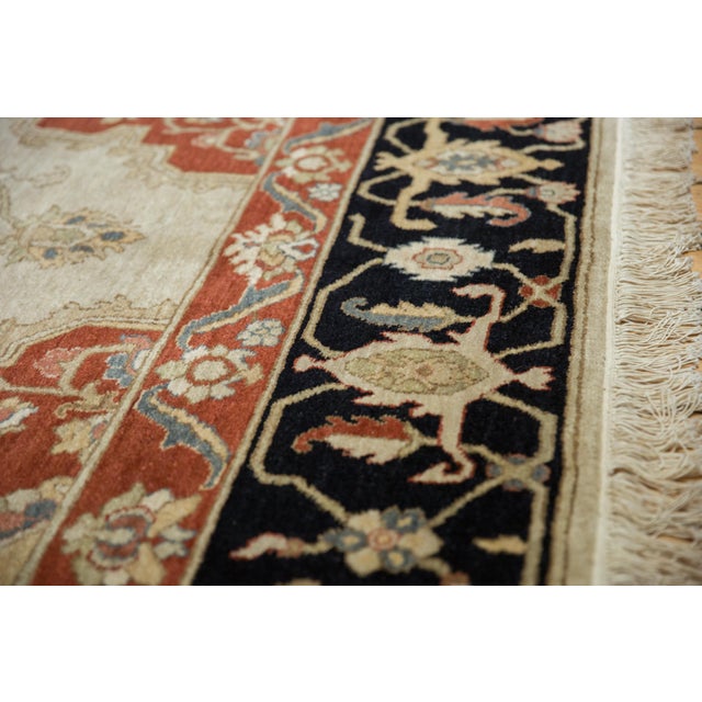 Persian Vintage Armenian Serapi Design Rug - 6'2" X 9'1" For Sale - Image 3 of 12