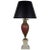 Italian Mid-Century Murano Glass Table Lamp With Gold Inclusions and Marble Base For Sale - Image 9 of 9