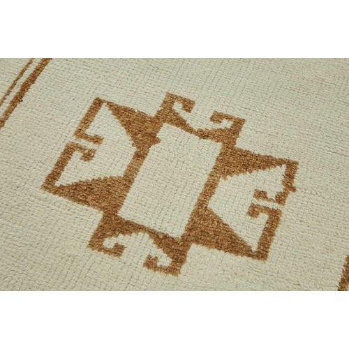 Beige Bohemian Runner Rug For Sale - Image 5 of 7