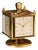 Table Clock in Gold-Plated Brass For Sale