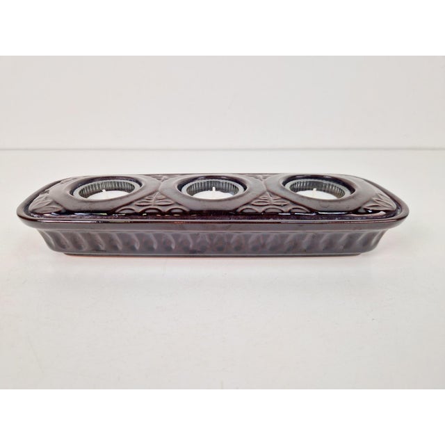 Vintage tealight holder ceramic bay w. Germany 56 flower pot humidifier this small planter, seed starter, has three small...