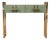 Green Murano Glass Console Table with Brass Handles and Legs from Justfurnituress SRL For Sale