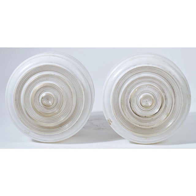 Genuine vintage glass shades for the authentic restoration. 4 inch fitter size.