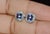 Certified Natural 2.35cts vs F Diamond Tanzanite Halo Stud Earrings, A Pair For Sale - Image 9 of 11