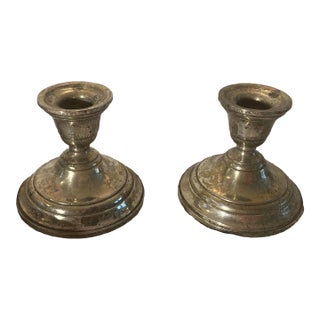 American Sterling Silver Candlestick Holders PSCo (Or Preisner Silver Company), 1930s For Sale