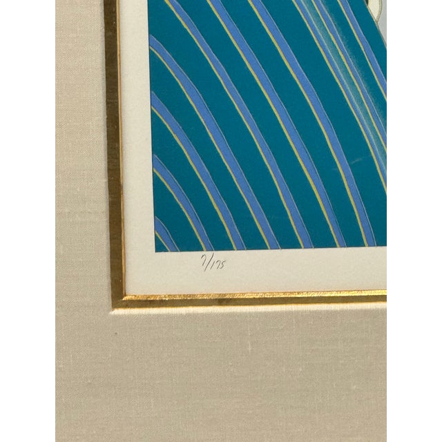 Coastal Mid 20th Century Large Signed Limited Edition Marblehead Coastal Veranda Serigraph Print McKnight For Sale - Image 3 of 8