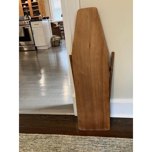 Wood Vintage Wooden Miniature Ironing Board Table – 1930s–1950s Rustic Farmhouse Accent For Sale - Image 7 of 10