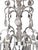 Silver Italian 20th Century Silver Leaf Wrought Iron Chandelier With Rock Crystal For Sale - Image 8 of 9