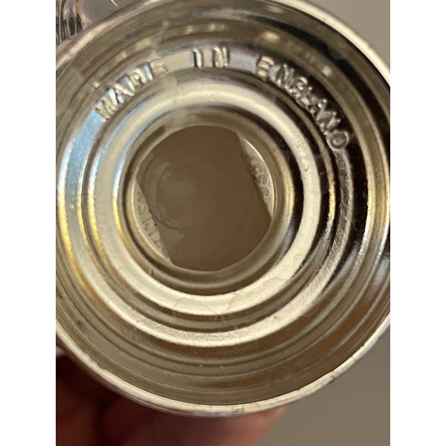 English Vintage English Silver-Plated Miniature Urn Toothpick Holder Champagne Buckets by Sheffield - Set of 2 For Sale - Image 3 of 3
