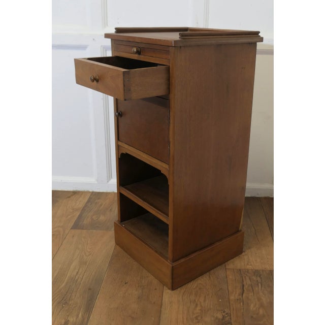 Bedside Cabinet with Brushing Slide, 1930s For Sale - Image 6 of 6