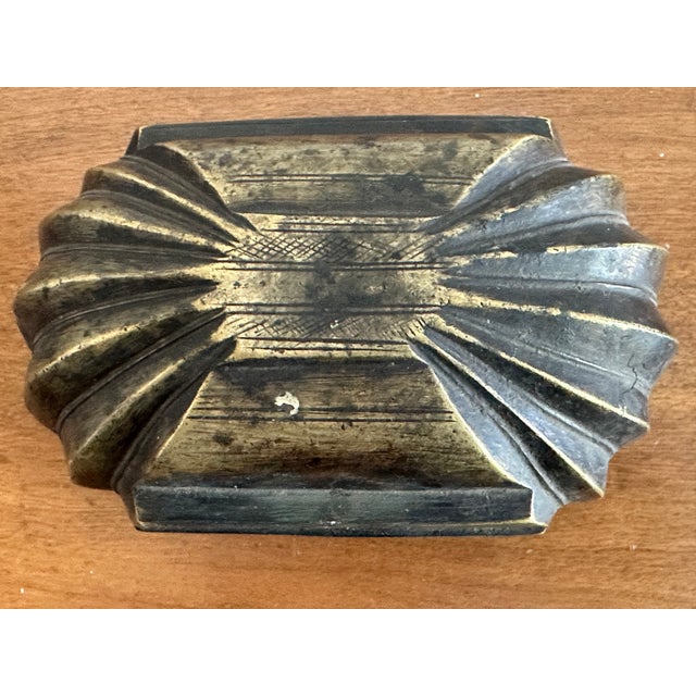 Late 19th Century Antique Brass Betel Box With Scalloped Form For Sale - Image 5 of 7