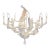 Late 20th Century Whimsical White Plaster Finished Monkey Ten-Light Chandelier For Sale