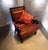 Copper Experience the Height of Regal Comfort With This Exquisite Pair of Rare Vintage Statement Mahogany Armchairs. For Sale - Image 8 of 12