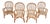 Vintage Franco Albini’s Style Rattan Lounge Chairs - Set of 4 For Sale