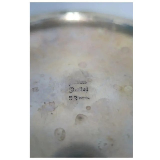 Sterling Silver and Crystal Compote or Footed Bowl by T. G. Hawkes & Co. For Sale - Image 12 of 12