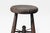 Brown Early 20th Century French Provincial Workshop Stool With Iron X-Stretcher For Sale - Image 8 of 18